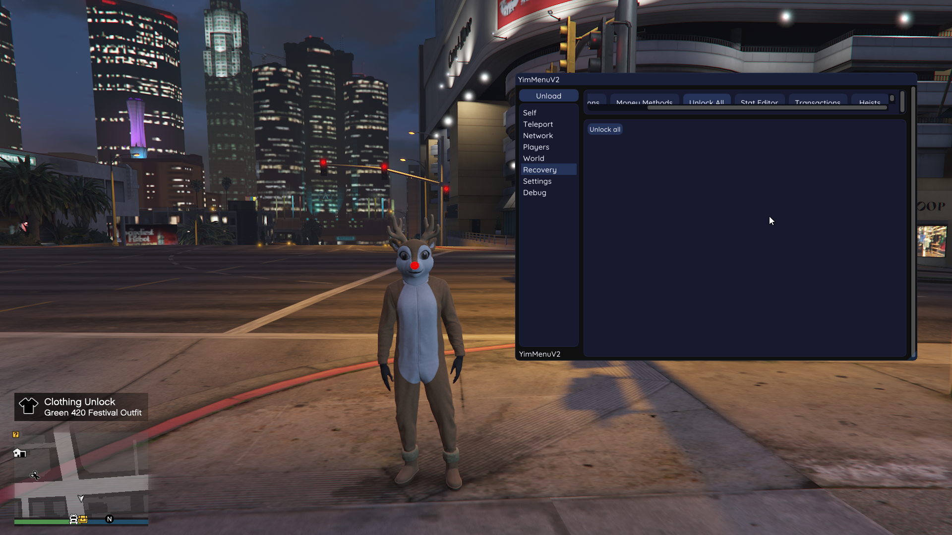 YimMenu v2 GTA V Mod Menu - GodMode, Noclip, Freecam screenshot